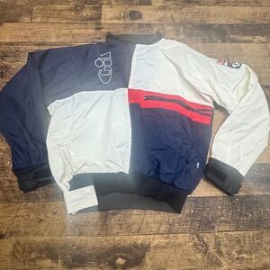 Gill Colorblock Windbreaker Jacket Sailing‎ Nautical Mens Size M Navy White Red